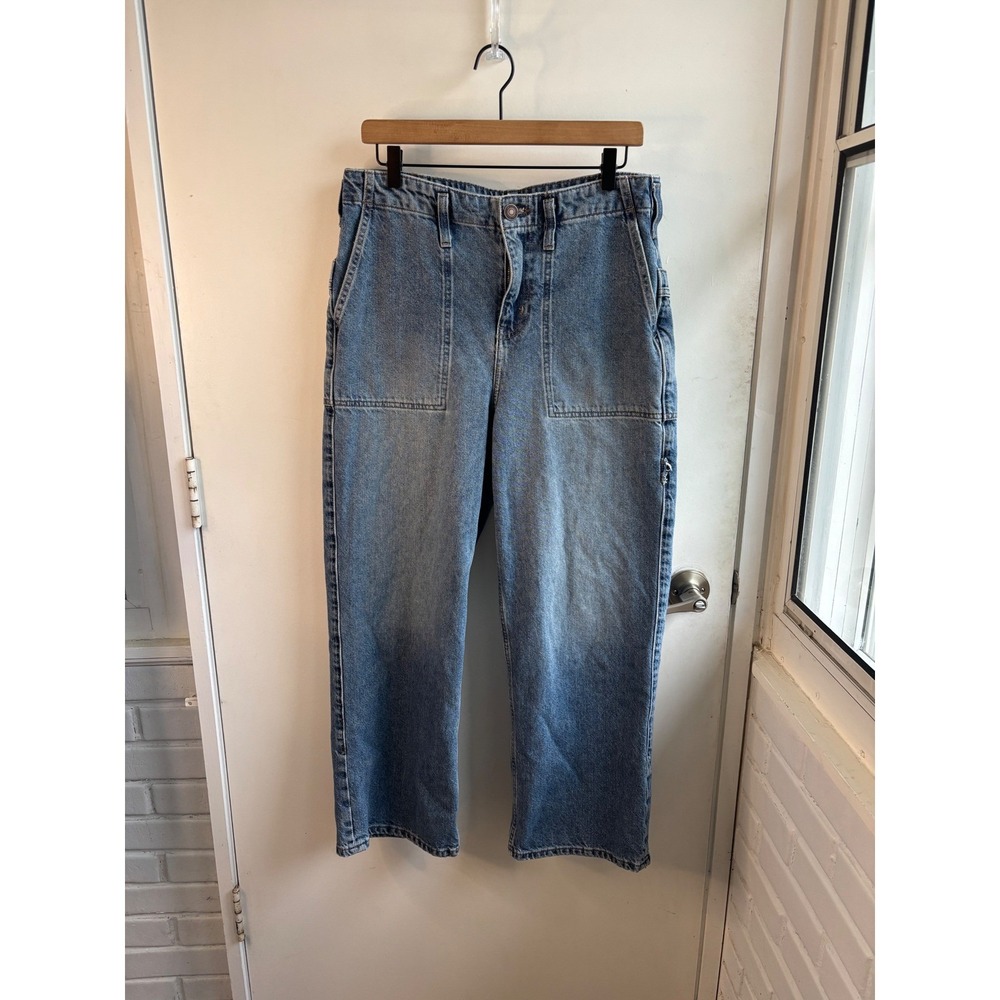 We‎ The Free Free People Major League Wide Leg Jeans Size 29 Boho slouchy baggy - Picture 2 of 11
